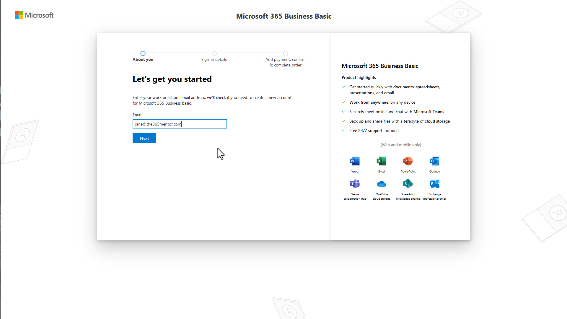 Microsoft 365 Email Setup
